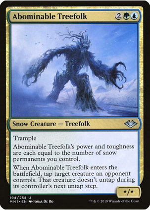 Abominable Treefolk (MH1-U-FOIL)