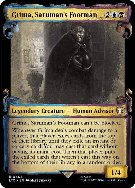 Grima, Saruman's Footman [#0464 Showcase Scrolls] (LTC-R-FOIL)