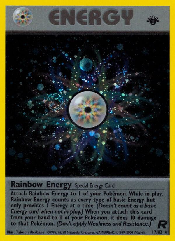 Rainbow Energy - 17/82 (TR) Secret Rare Heavy Play