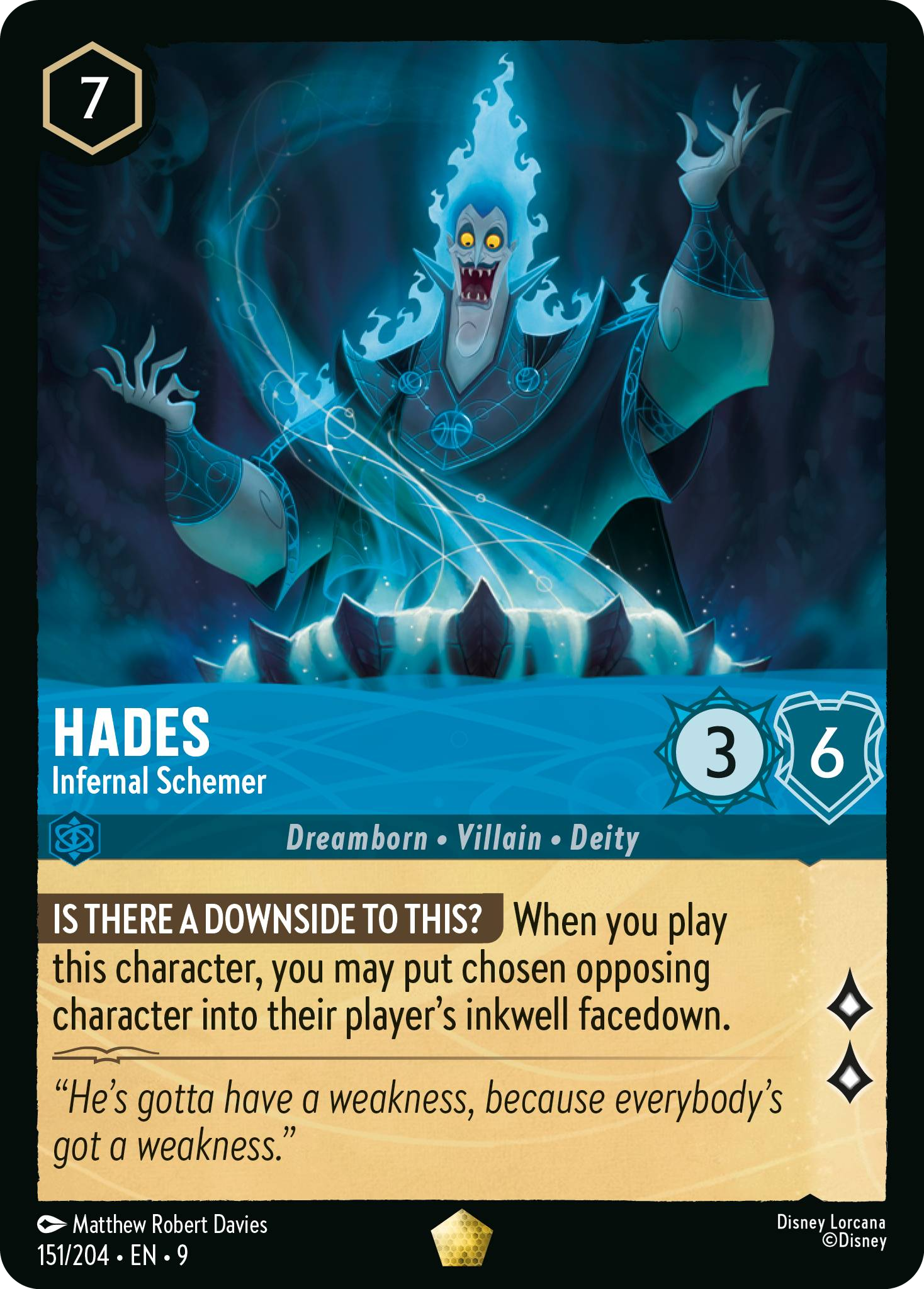 Hades - Infernal Schemer (Fabled - 151/204)  Legendary