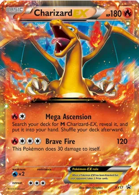 Charizard EX - XY17 (XY:PR) Promo - Near Mint Holofoil