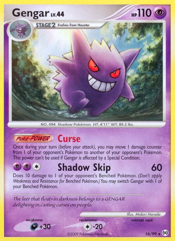 Gengar - 16/99 (AR) Rare - Moderate Play Reverse Holofoil