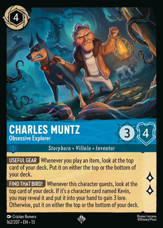 Charles Muntz - Obsessive Explorer (162/204 - Attack of the Vine!) Super Rare