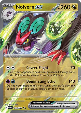 Noivern ex - 069/091 (PAF) Double Rare - Near Mint Holofoil