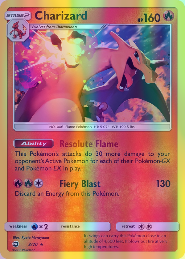 Charizard - 03/70 (DRM) Holo Rare - Near Mint Reverse Holofoil