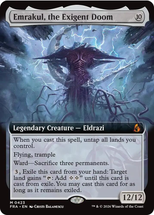 Emrakul, the Exigent Doom [ #0423 Extended Art ] (FRA-M) Normal Near Mint