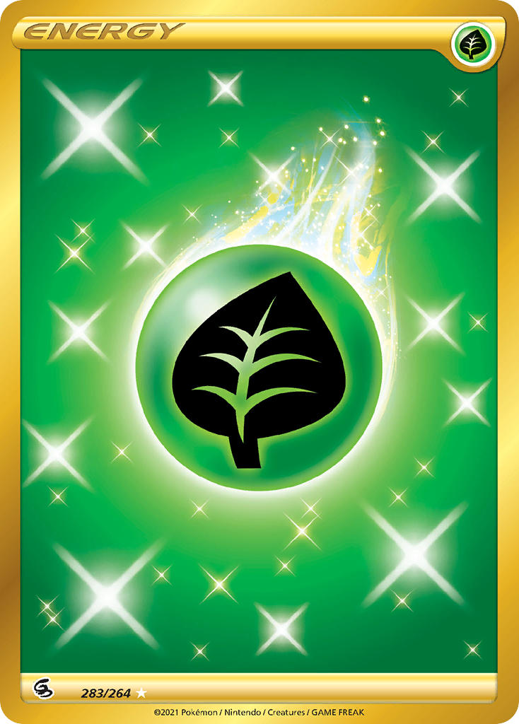 Grass Energy (Secret) - 283/264 (SWSH08) Secret Rare - Near Mint Holofoil