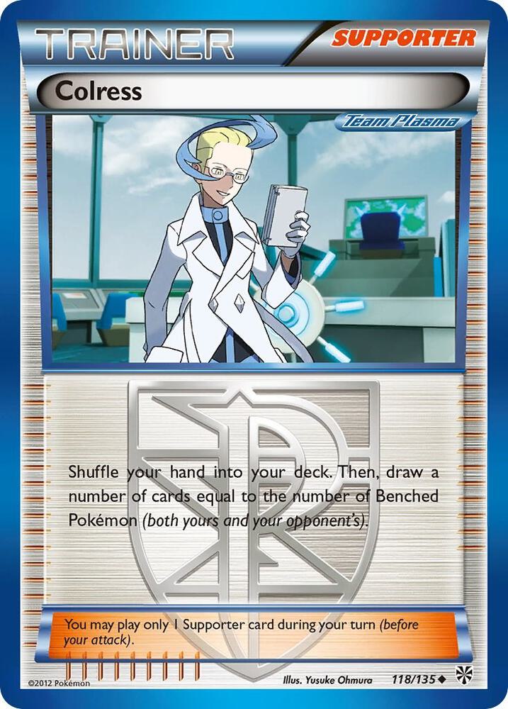 Colress - 118/135 (PLS) Ultra Rare - Uncommon Damaged