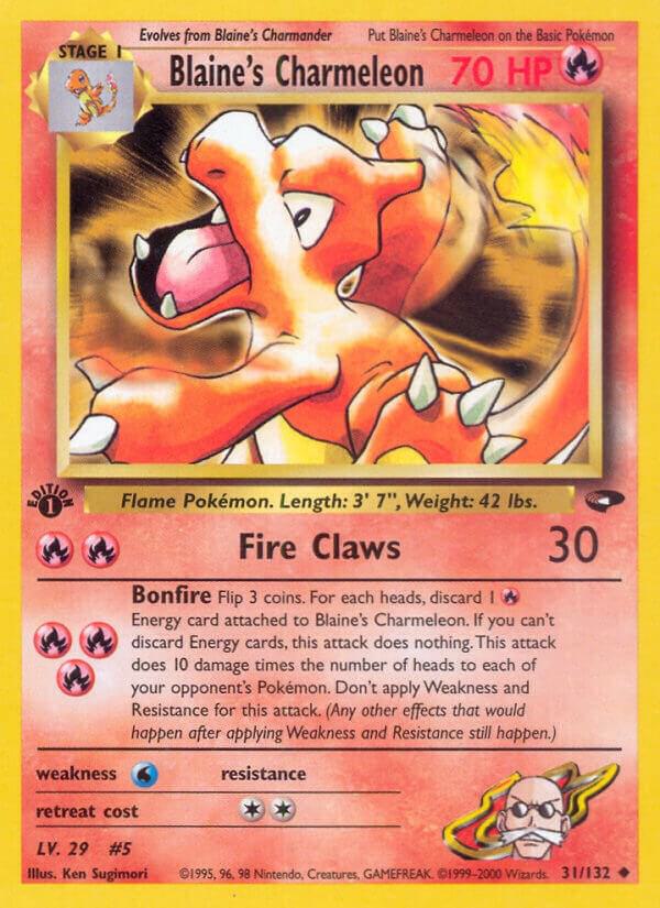 Blaine's Charmeleon - 31/132 (G2) Uncommon - 1st Edition Light Play