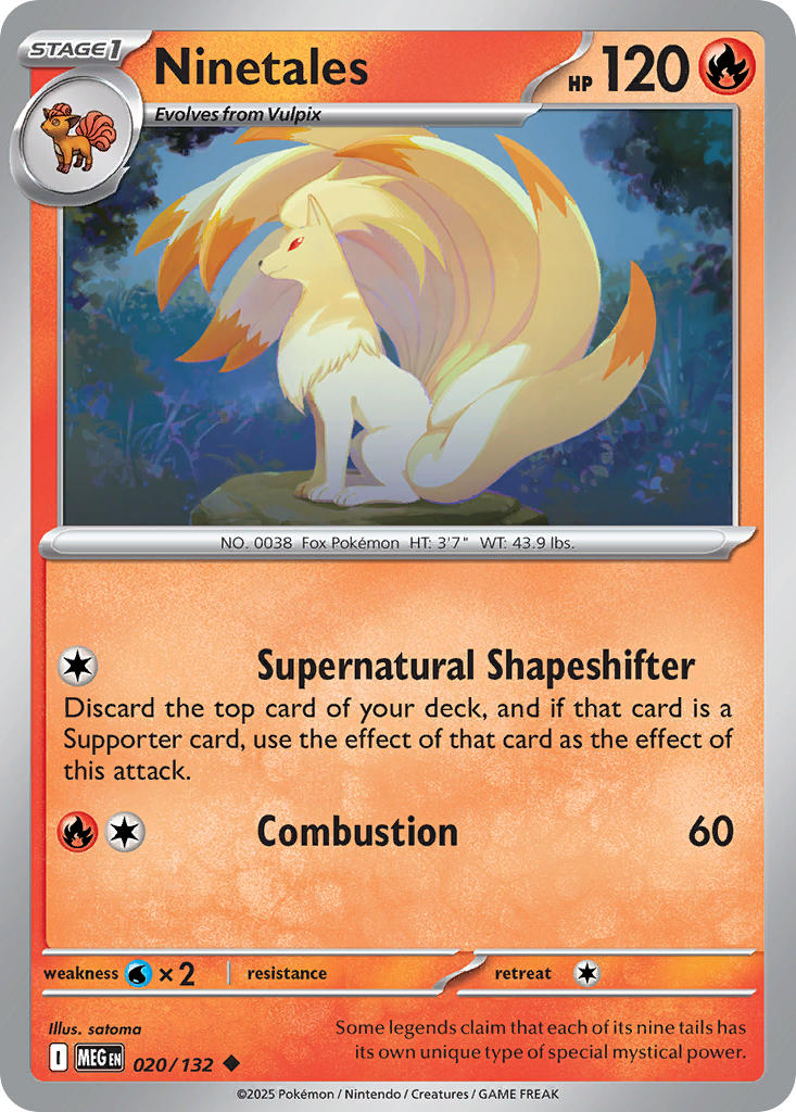 Ninetales - 020/132 (MEG) Uncommon