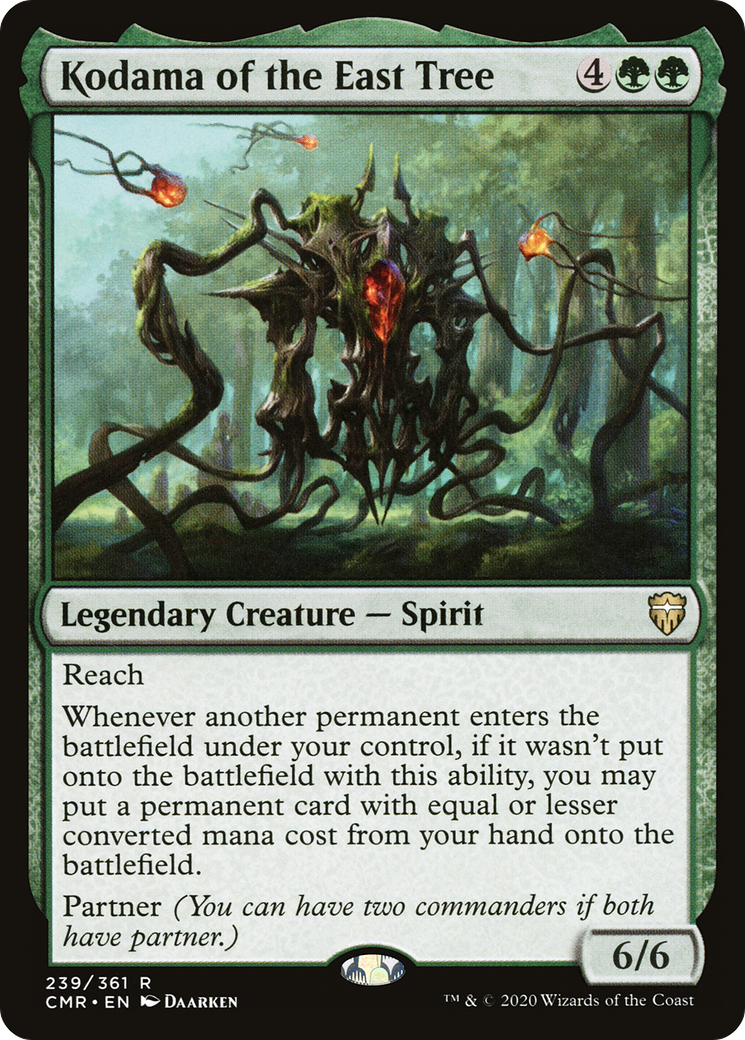 Kodama of the East Tree (CMR-R-FOIL) Moderate Play