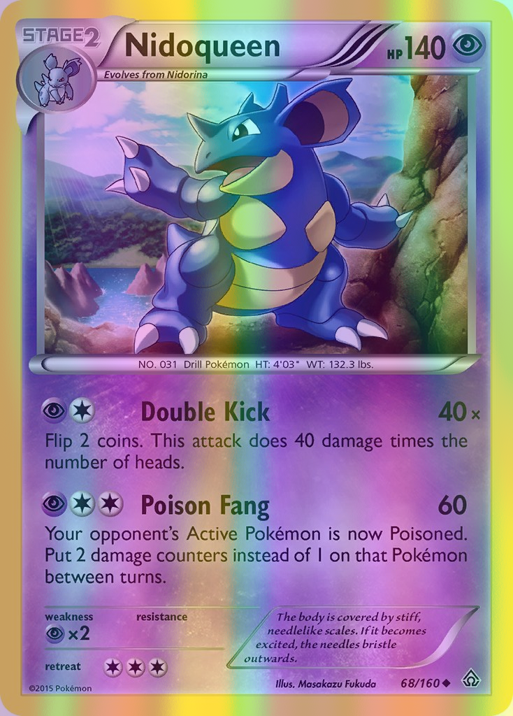 Nidoqueen - 068/160 (PRC) Uncommon - Near Mint Reverse Holofoil