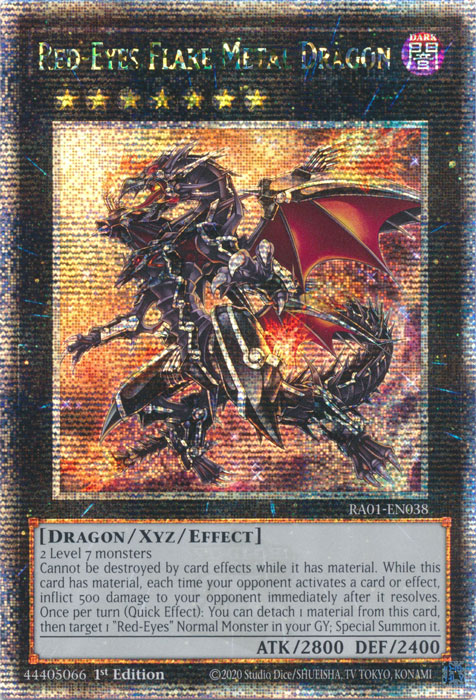 Red-Eyes Flare Metal Dragon (RA01-EN038) Quarter Century Secret Rare - Near Mint 1st Edition