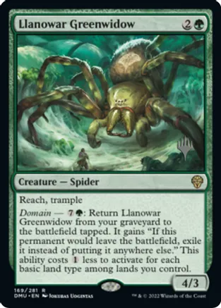 Llanowar Greenwidow (DMU-R-PP)