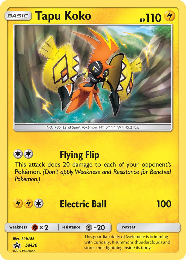 Tapu Koko - SM30 (SM:PR) Promo - Near Mint Holofoil