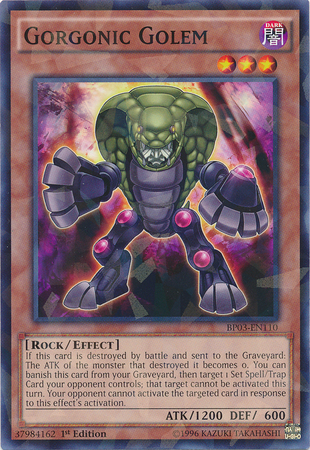 Gorgonic Golem (Shatterfoil) (BP03-EN110) Shatterfoil Rare - Near Mint 1st Edition