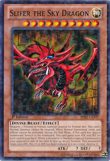 Slifer the Sky Dragon (Mosaic Rare) (BP02-EN127) Mosaic Rare - Near Mint 1st Edition