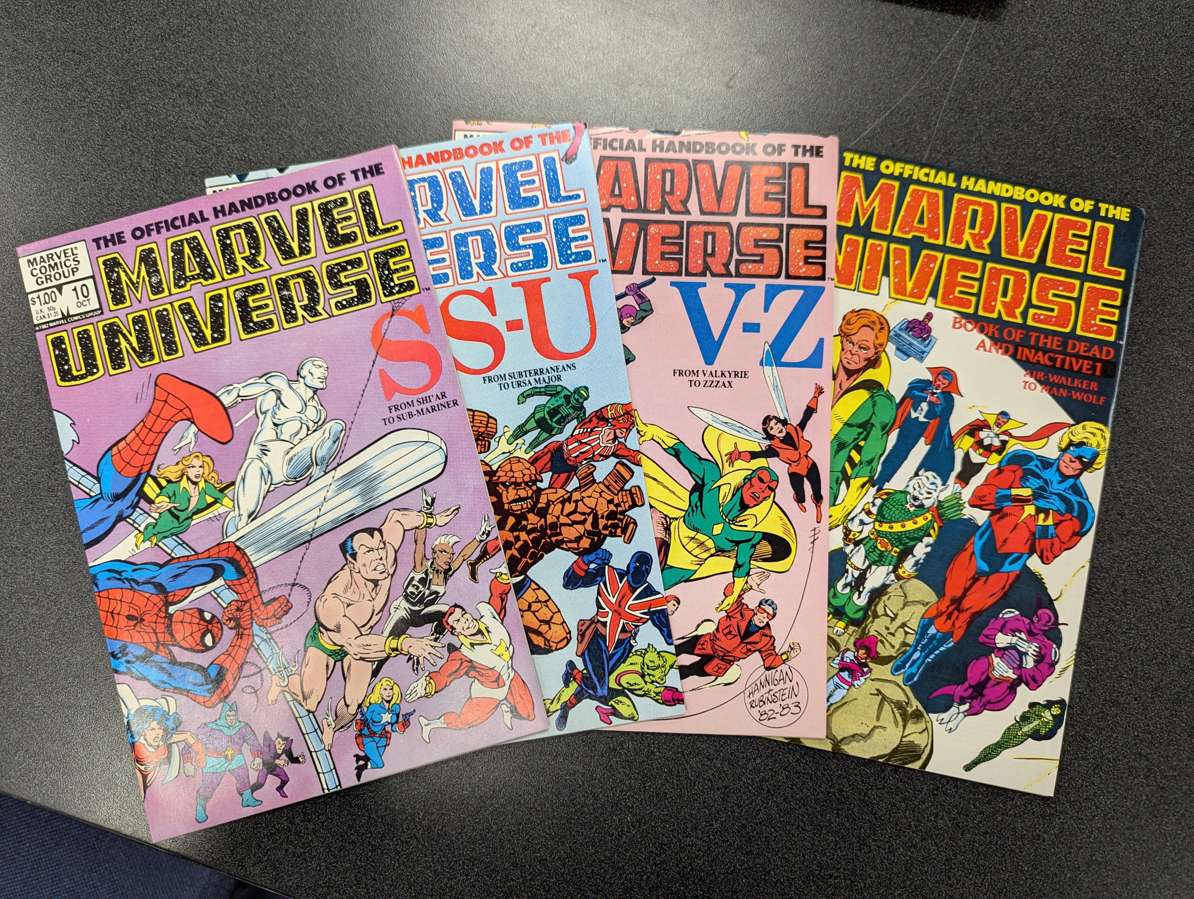 Official Handbook of the Marvel Universe (1982 Series) #2-15, Deluxe #4-6 Comic Bundle