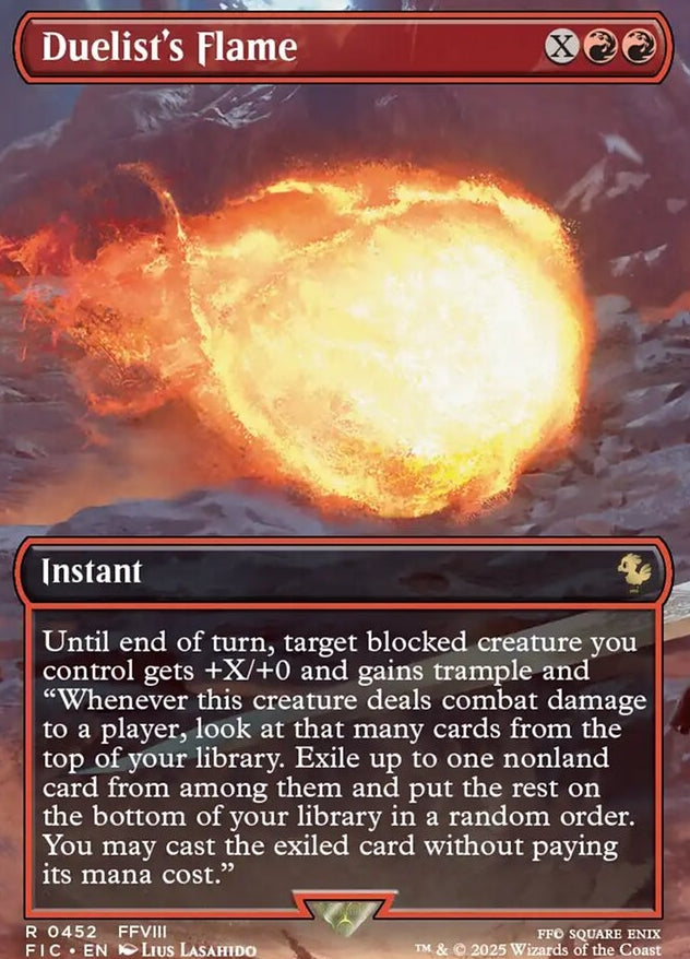 Duelist's Flame [ #0452 Borderless ] (FIC-R)