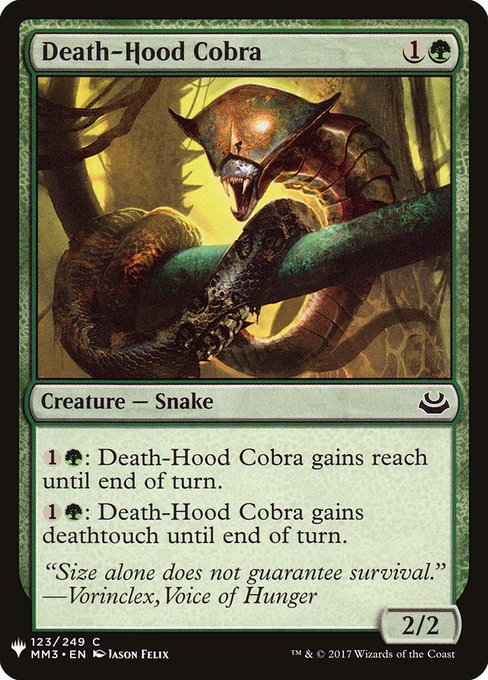 Death-Hood Cobra [Mystery Booster #1179] (MM3-C)