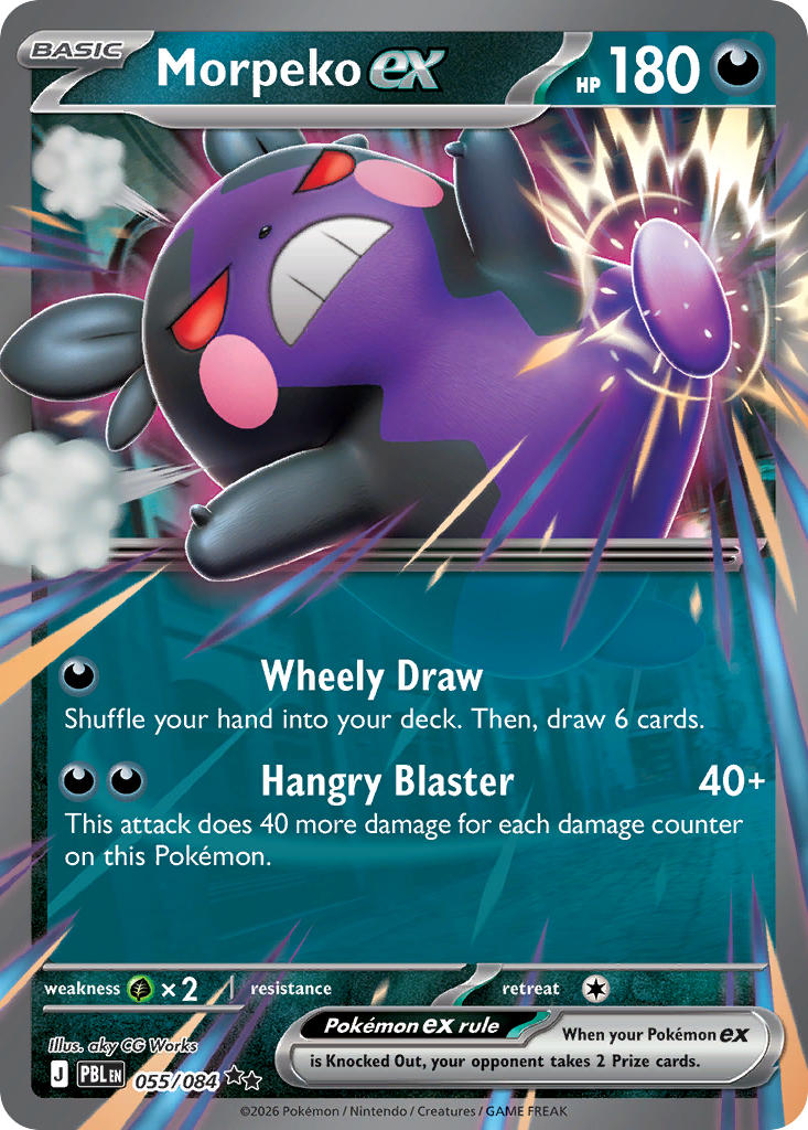 Morpeko ex - 055/084 (PBL) Double Rare