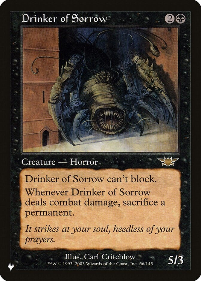 Drinker of Sorrow (LGN-R-LIST)