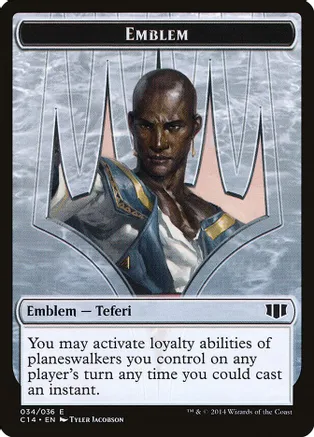 Emblem - Teferi, Temporal Archmage // Zombie (Blue) Token (C14-T)