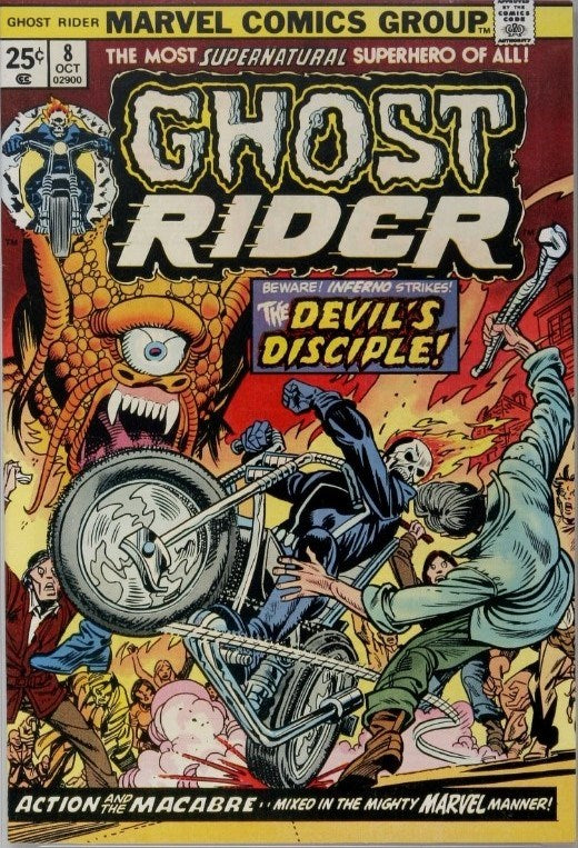 Ghost Rider (1973 Series) #8 (7.0) Slifer becomes Inferno