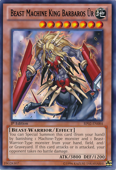 Beast Machine King Barbaros Ur (BP02-EN084) Rare - Near Mint 1st Edition