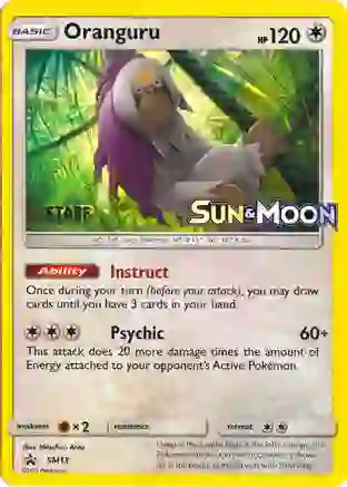 Oranguru (Prerelease) [Staff] - SM13 (SM:PR) Promo - Near Mint Holofoil