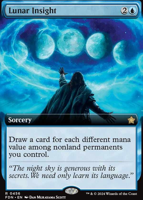 Lunar Insight [#0456 Extended Art] (FDN-R-FOIL)