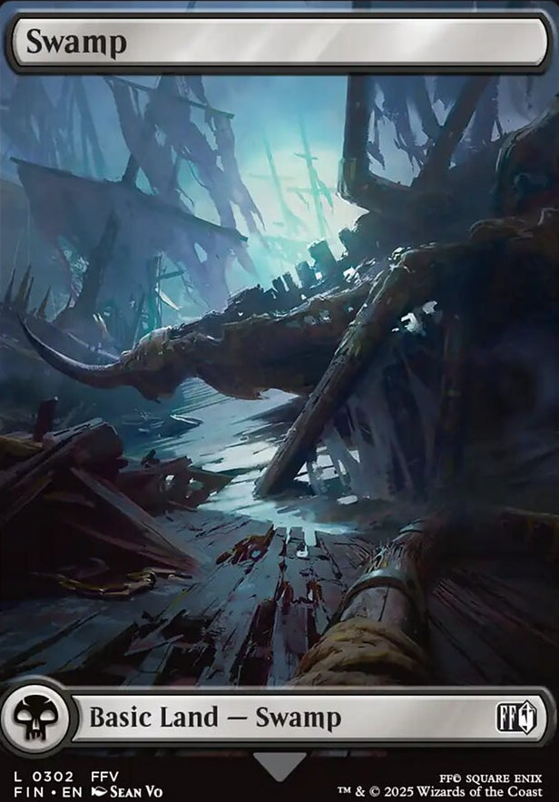 Swamp [ #0302 Full Art ] (FIN-C)