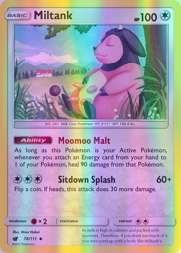 Miltank - 078/111 (CIN) Uncommon - Near Mint Reverse Holofoil