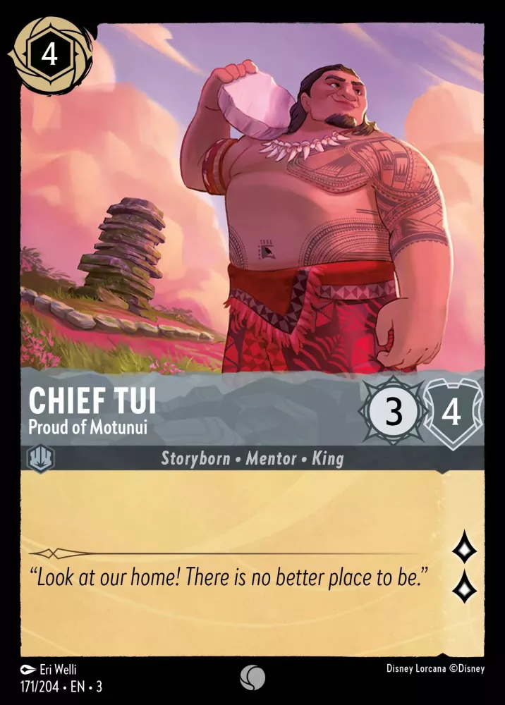 Chief Tui - Proud of Motunui (Into the Inklands 171/204) Common - Near Mint