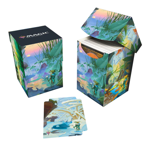 Ultra-PRO: Deck Box 100 + - MTG: Bloomburrow - Season Lands: Island (Summer) (38527)