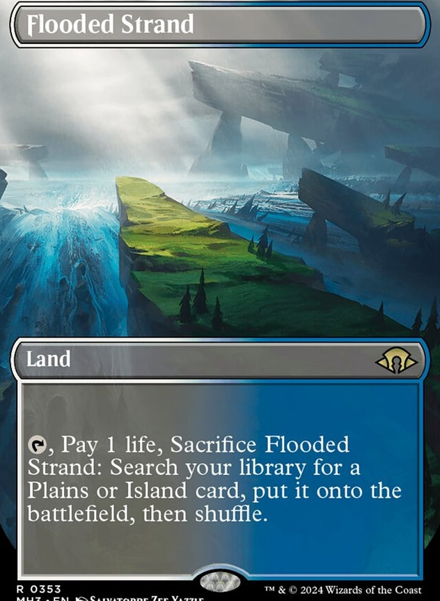 Flooded Strand [#0353 Borderless] (MH3-R)