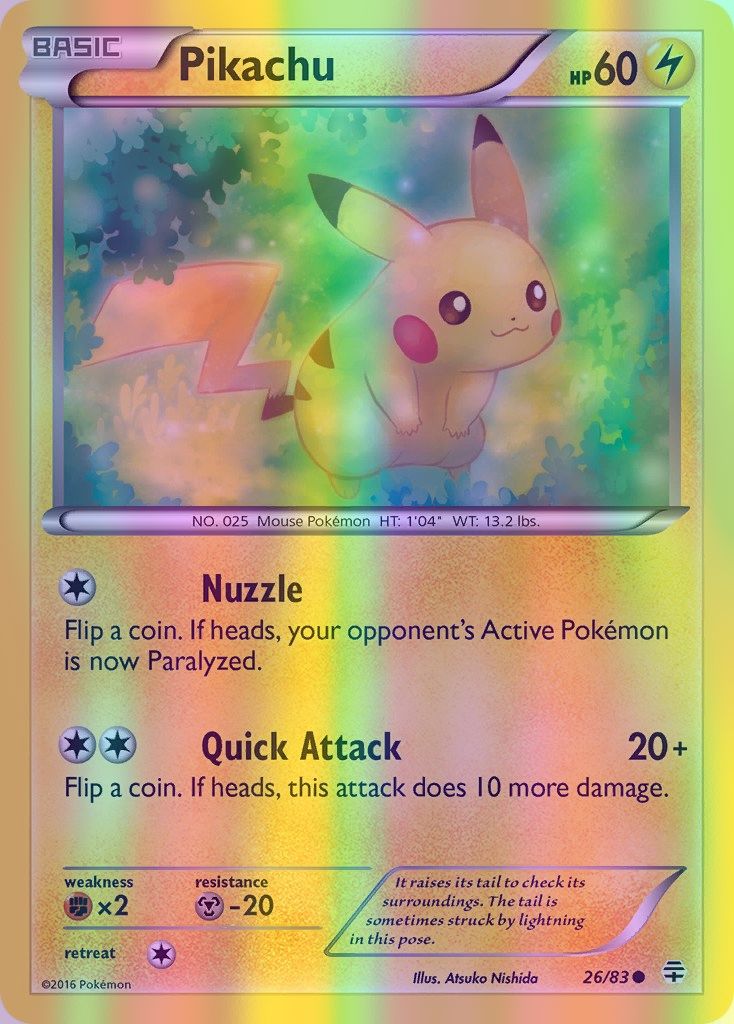 Pikachu - 026/083 (GEN) Common - Near Mint Reverse Holofoil