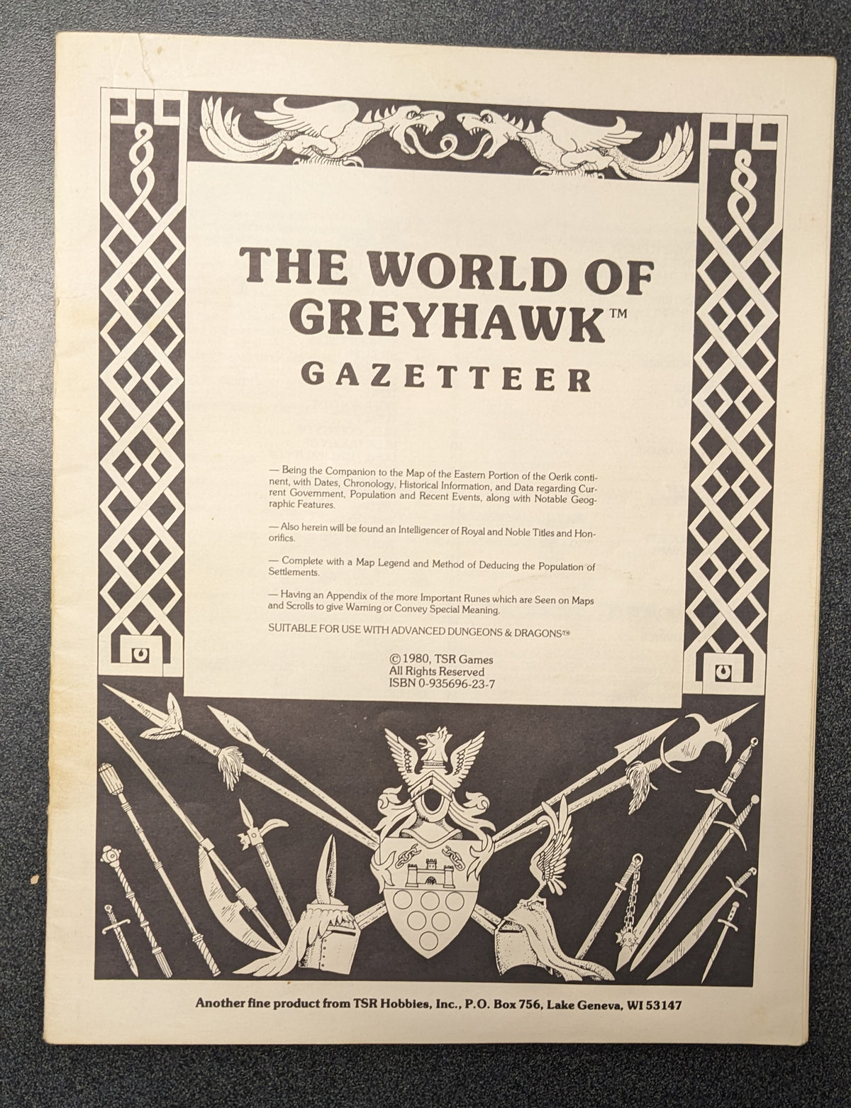 TSR: The World of Greyhawk #9025 (USED)