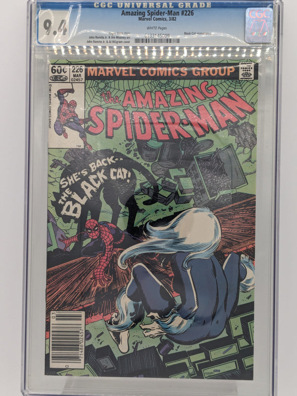 Amazing Spider-Man (1963 Series) #226 (CGC 9.4)1st Appearance Jack Allen; George Mundy; Greg Reed; Mitchell State Hospital; and Tumminello Towers