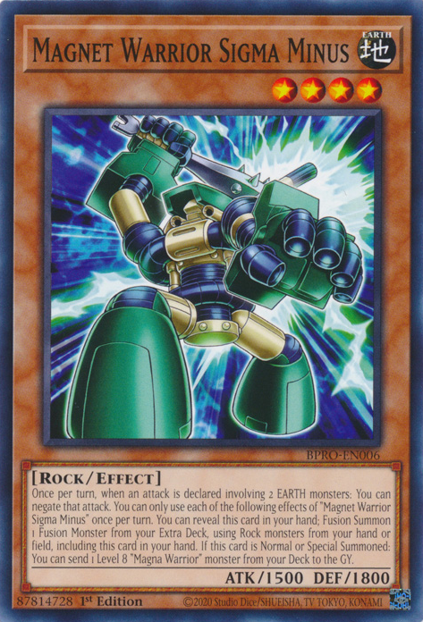 Magnet Warrior Sigma Minus (BPRO-EN006)