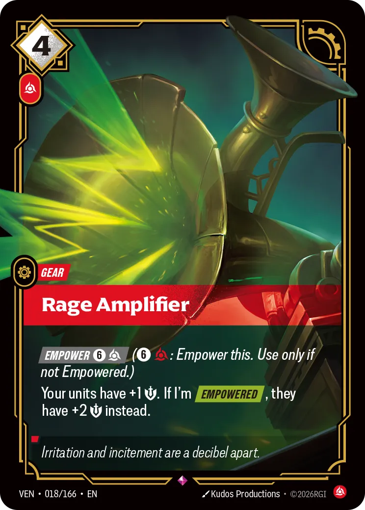 Rage Amplifier - 018/166 (VEN) Rare
