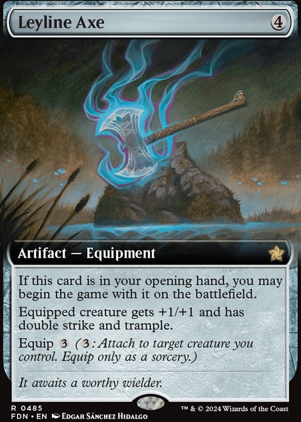 Leyline Axe [#0485 Extended Art] (FDN-R)