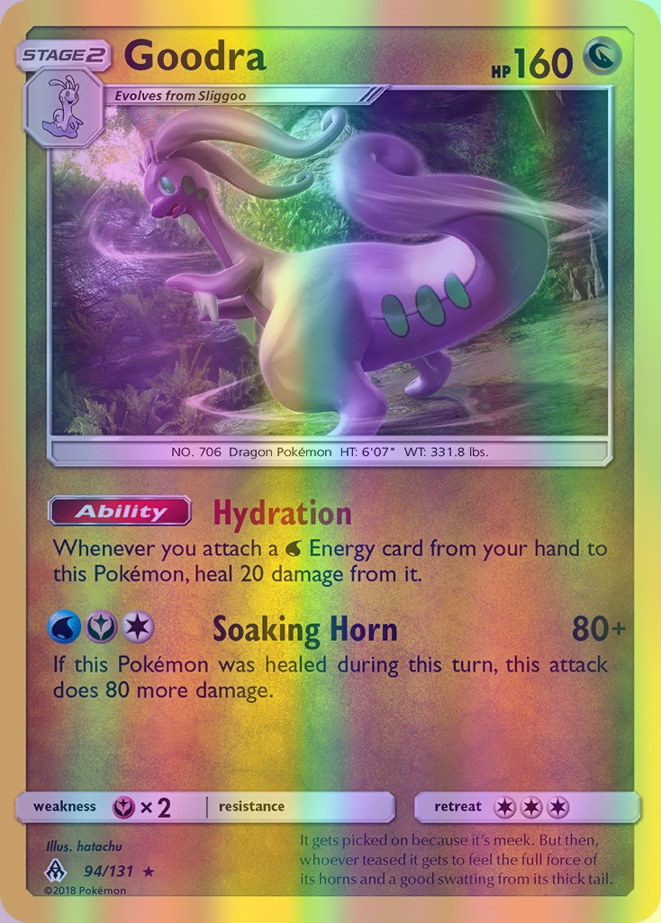 Goodra - 094/131 (FLI) Holo Rare - Near Mint Reverse Holofoil