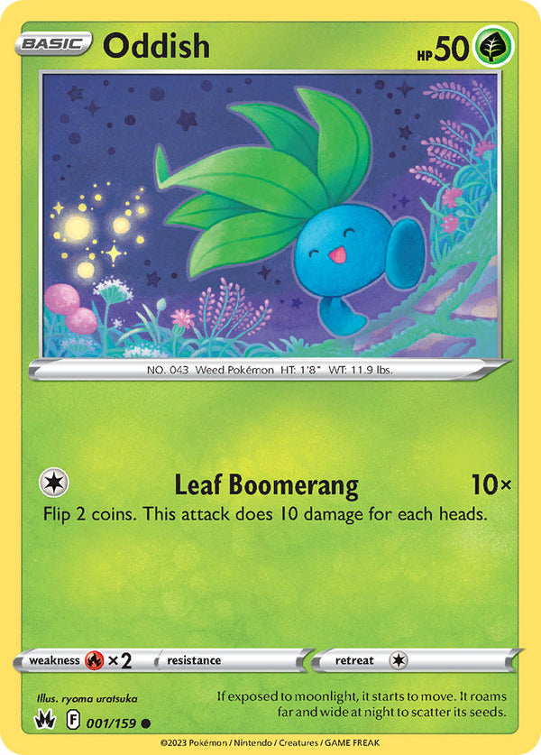 Oddish - 001/159 (CRZ) Common -  Near Mint