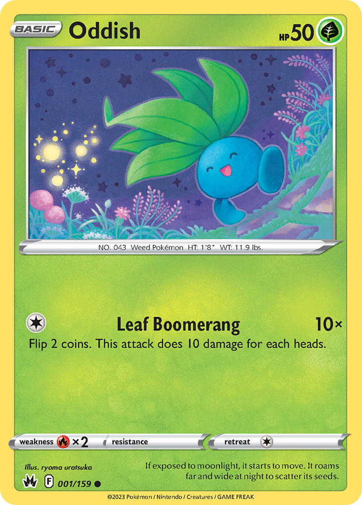 Oddish - 001/159 (CRZ) Common -  Near Mint