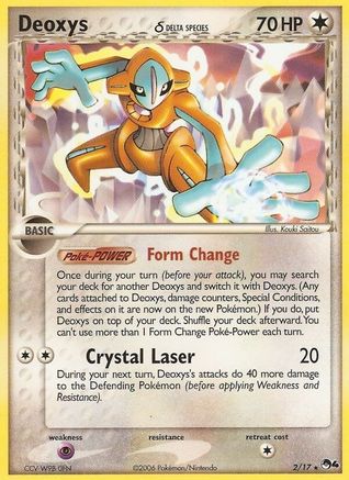 Deoxys (02/17) Heavy Play Holofoil