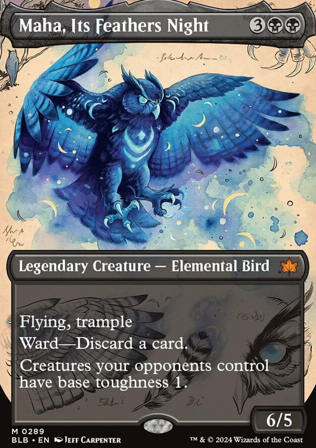 Maha, Its Feathers Night [#0289 Borderless] (BLB-M)