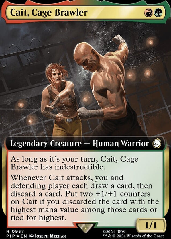 Cait, Cage Brawler [#0937 Extended Art Surge Foil] (PIP-R)