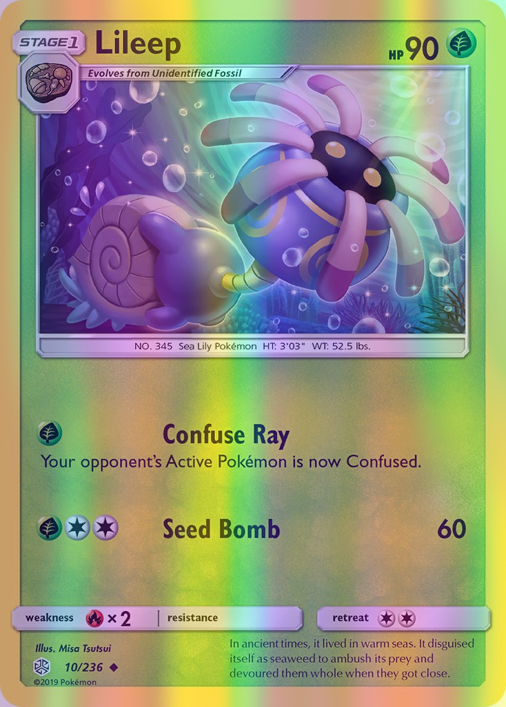 Lileep - 010/236 (CEC) Uncommon - Near Mint Reverse Holofoil