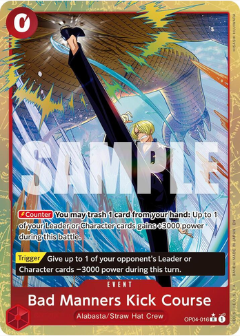 Bad Manners Kick Course (Alternate Art) - Premium Booster -The Best- Vol. 2 (PRB-02)